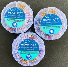 3 Kids Bead Kit Boxes for Making Jewelry ... Children Create with Colorful Beads