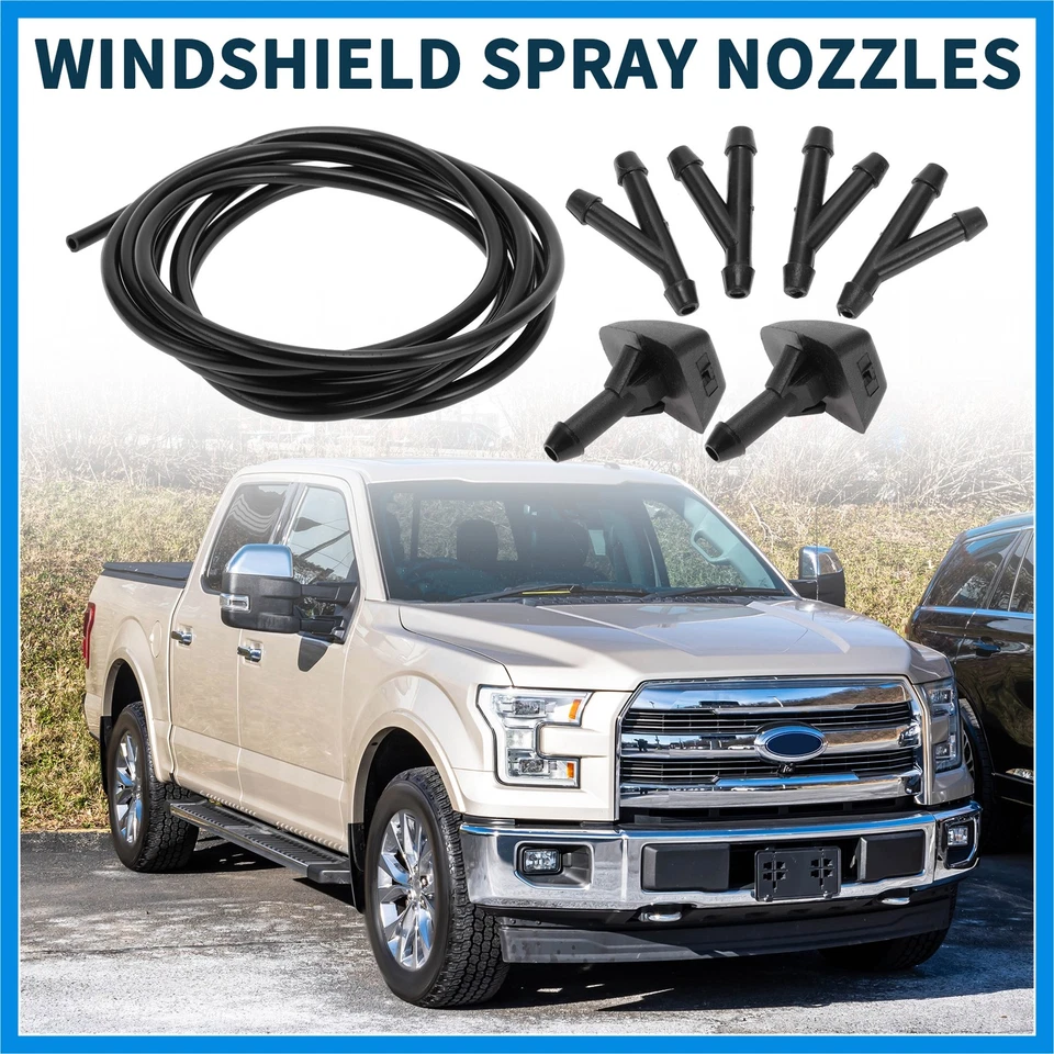 1 Set Front Windshield Washer Nozzles No.30655605 for Volvo V50 - Image 3 of 4