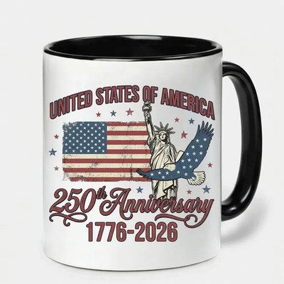 Distressed Patriotic Eagle America 250th