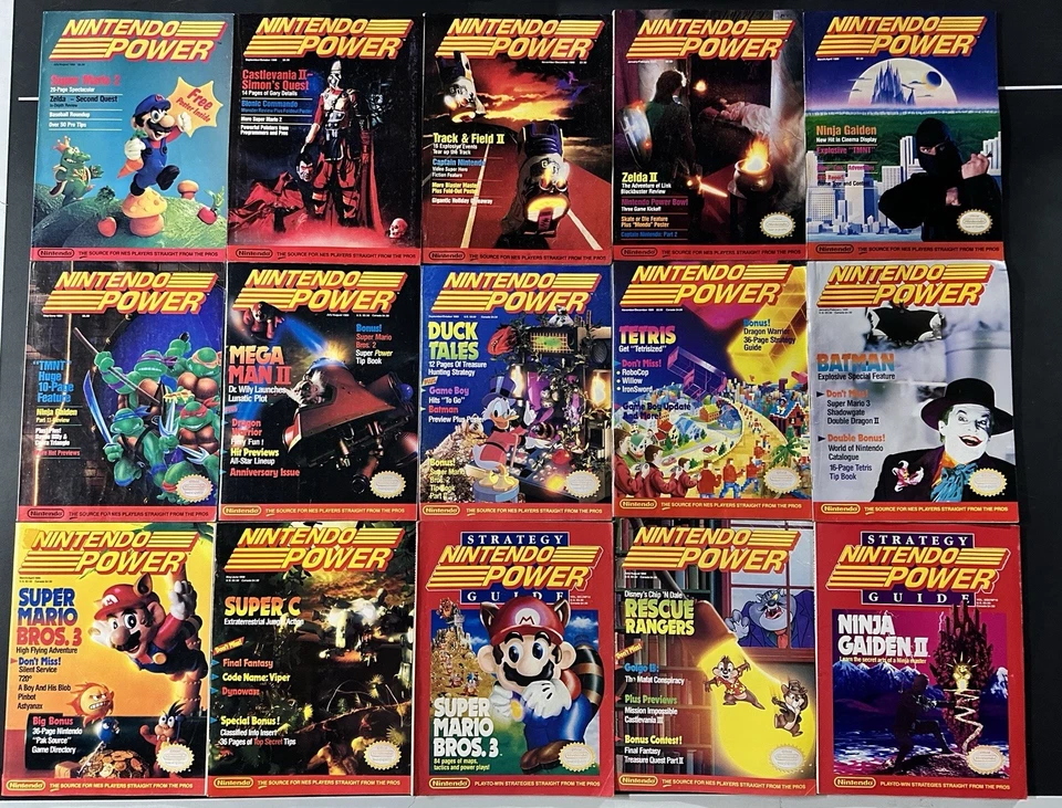 First 15 Issues Nintendo Power Magazine Lot 1 2 3 Premier Mario Zelda Poster CGC - Image 2 of 4