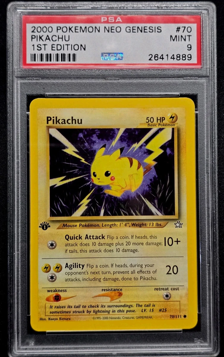 25+ Pikachu Pokémon TCG Neo Genesis Individual Collectible Card