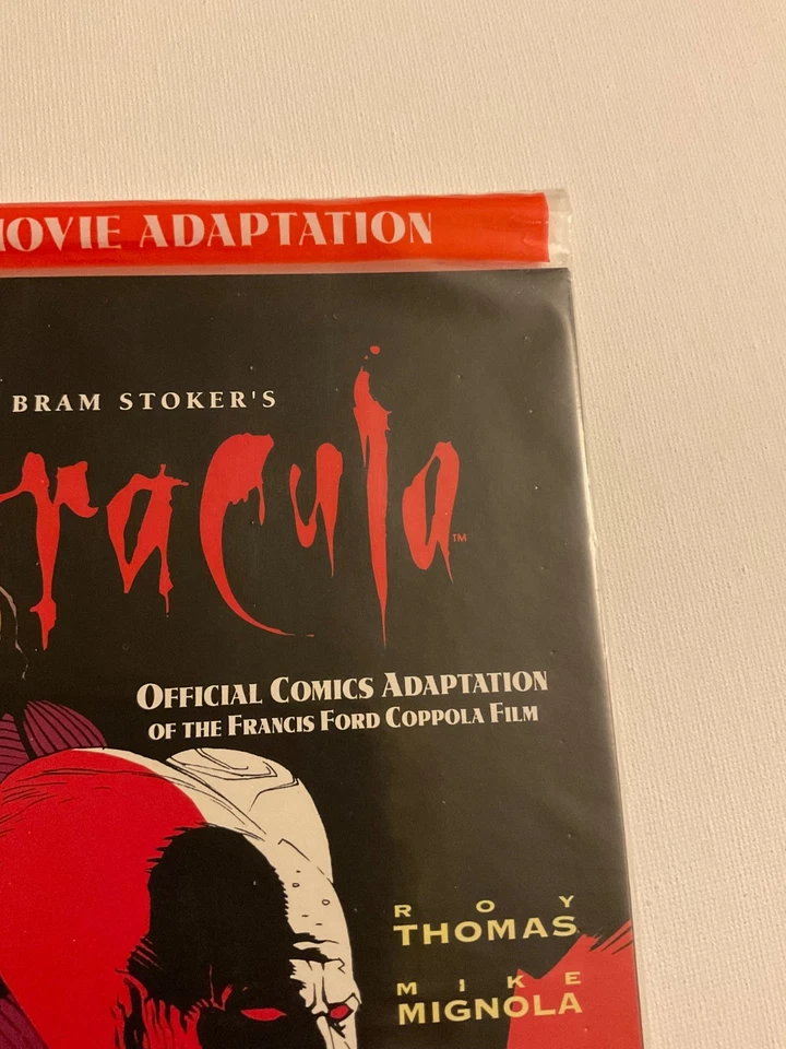 Dracula #1 by Bram Stoker (Oct 1992) Polybag w/ Topps Cards! Sealed & Unopened!! - Image 3 of 4