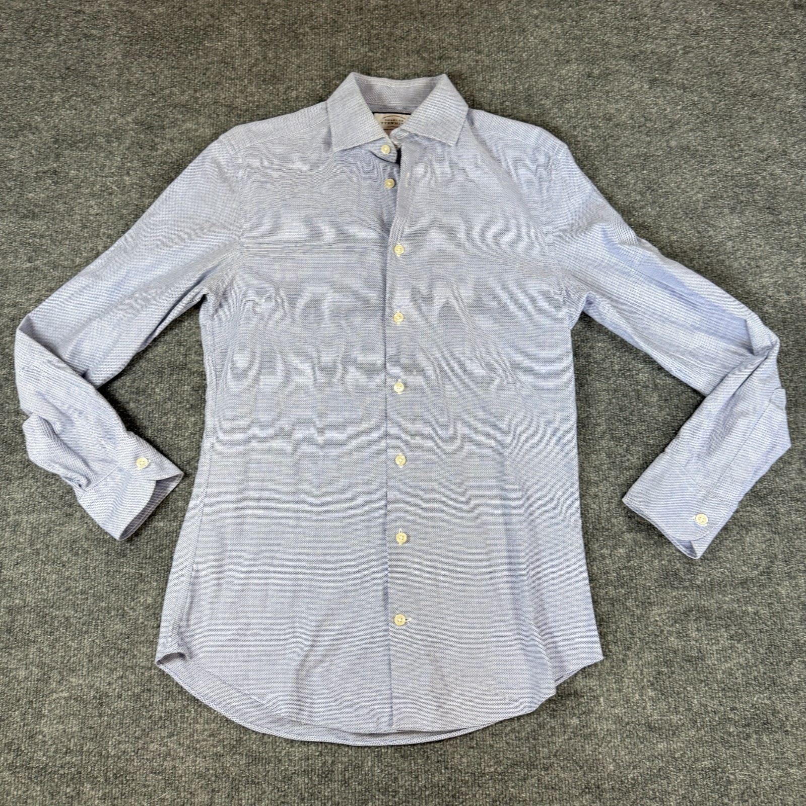 Charles Tyrwhitt Extra Slim Fit Men’s Long Sleeve Button Down Size S Cotton Blue