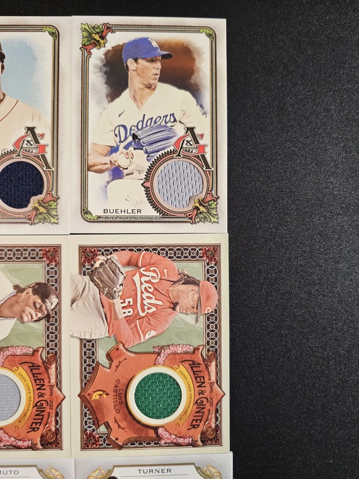 15- Tarjetas reliquias Topps Allen & Ginter 🏟 Greene Rollins Fisk Vaughn Nola Realmuto Foto 4 de 4