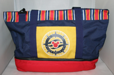 Disney Cruise Line Nautical Large Tote Zip Bag Beach Cooler Mickey