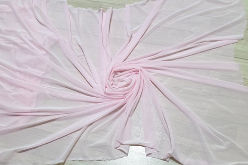 Soft Power Mesh Tulle 4-way Spandex stretch Fabric Sheer Net Dresses Bridal 44"w - Picture 206 of 628