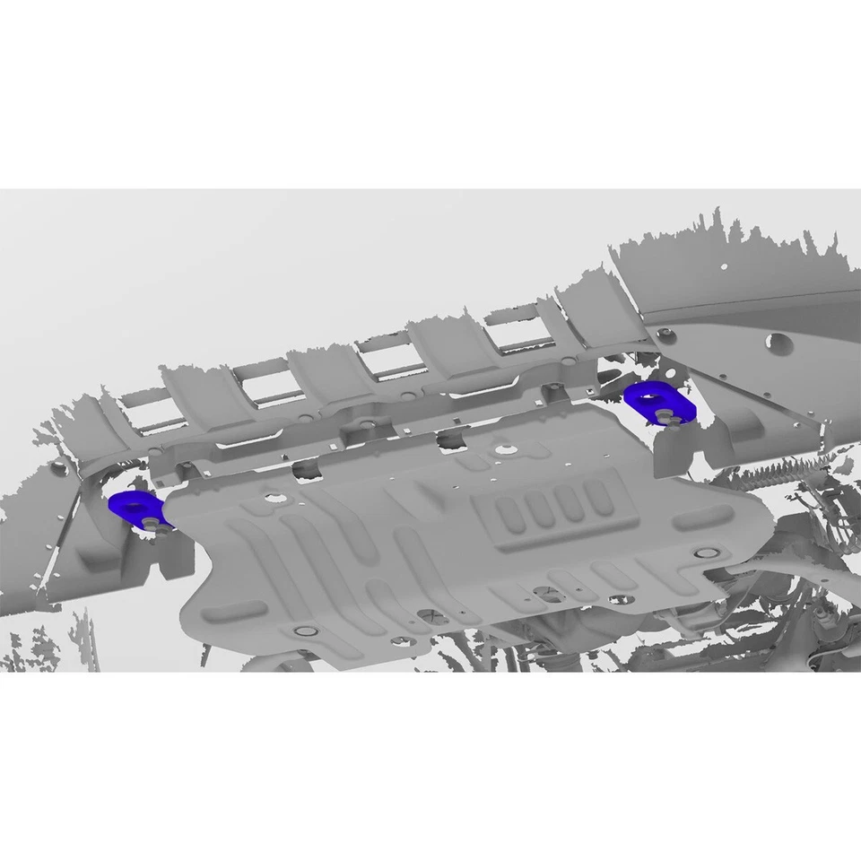 2pcs Front Bumper Tow Hook Rescue Fits For Toyota Land Cruiser Prado 2024 2025 - Image 4 of 4