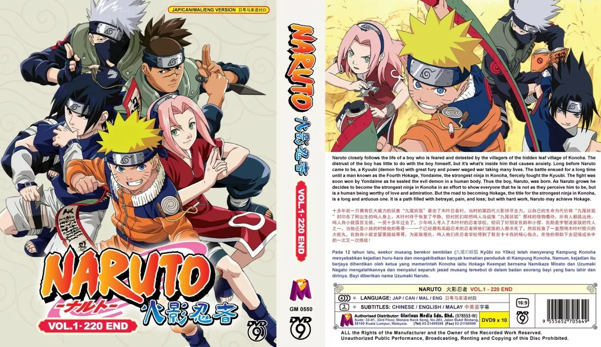 Anime DVD Naruto Shippuden Episode 1-720 Complete English Dub & Sub All  Region