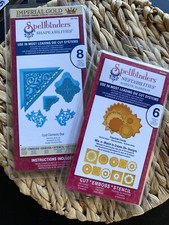 New 2 Pack Spellbinders Nestabilities Dies Cut Emboss Stencil Scalloped