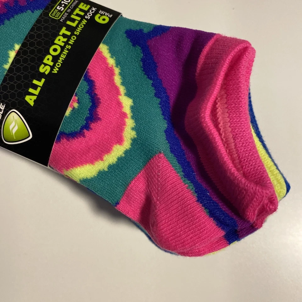 Zapato Sof Sole All Sport Lite para mujer No Show 6 pares talla 5-10 Foto 3 de 4