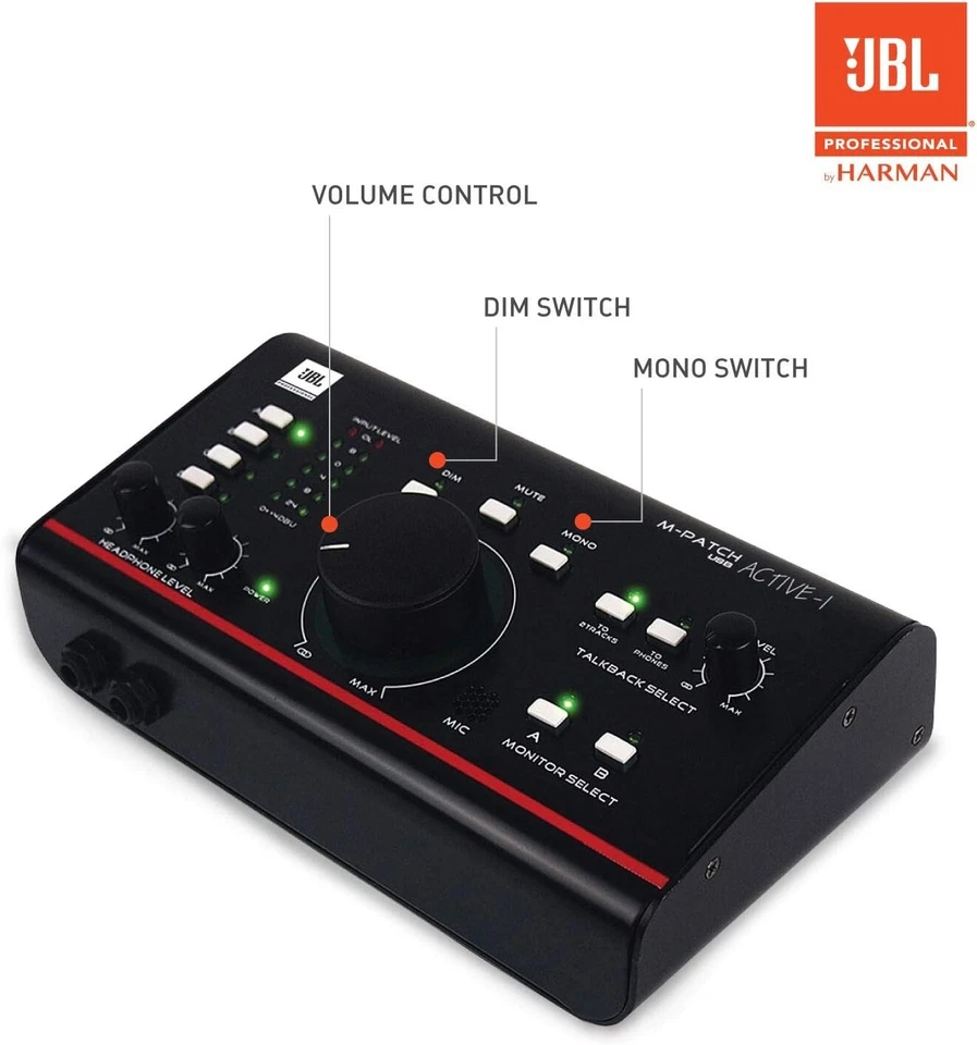 JBL Professional Active-1 Precision Monitor Control, Studio Talkback - Image 2 of 4