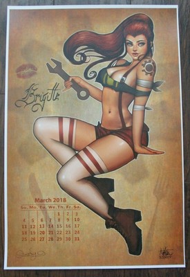 NATHAN SZERDY SIGNED 12X18 ART PRINT PRINCESS LEIA ORGANA CALENDAR STAR WARS NEW