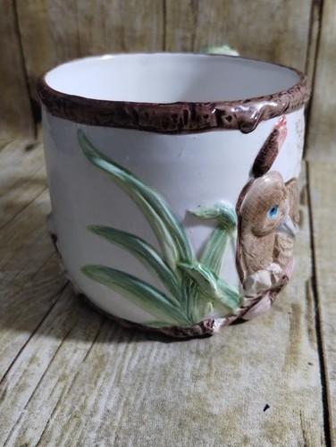 Lot de 2 tasses en céramique vintage RCPC motifs caille et canard 2D - Photo 4/10
