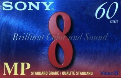 Sony P6-60MP Video8 MP 8mm Cassette Tape 60min Standard Grade