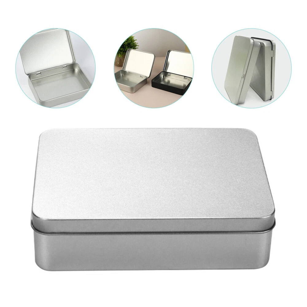 Rectangular on sale tin can