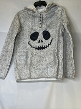 Nightmare Before Christmas MED Skellington Hoody Brushed Lining Sweatshirt