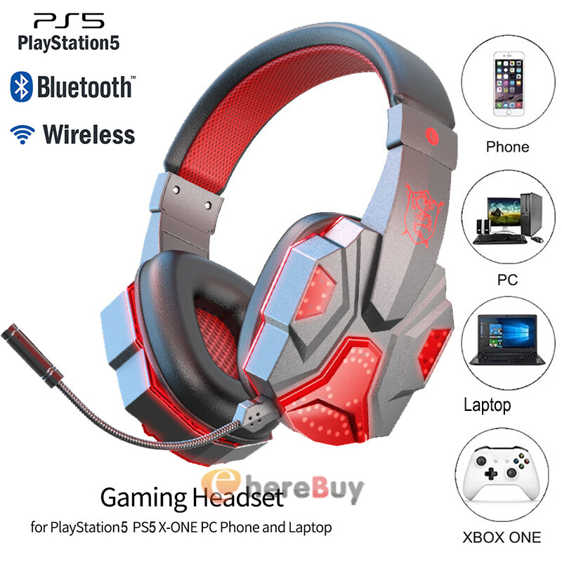 Dual Wireless Gaming Headset with Microphone for PS5, PS4, PC, Mobile,  Switch US