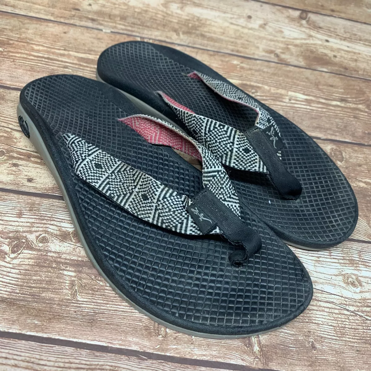Chaco Thong Sandals Womens 7 Slip On Nylon Strap Recreational