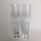 2 Mikasa Arctic Lights 9.25" Pilsner 15 oz Lead Crystal Beer Stunning New Other
