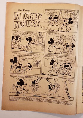 Walt Disney's Mickey Mouse #43 1955 Golden Age Dell Comics | eBay