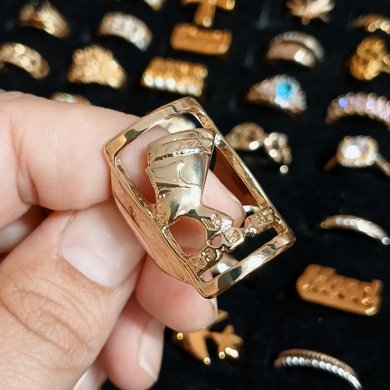Melody Ehsani "Nefertiti" Statement Ring - Size 8… - image 3