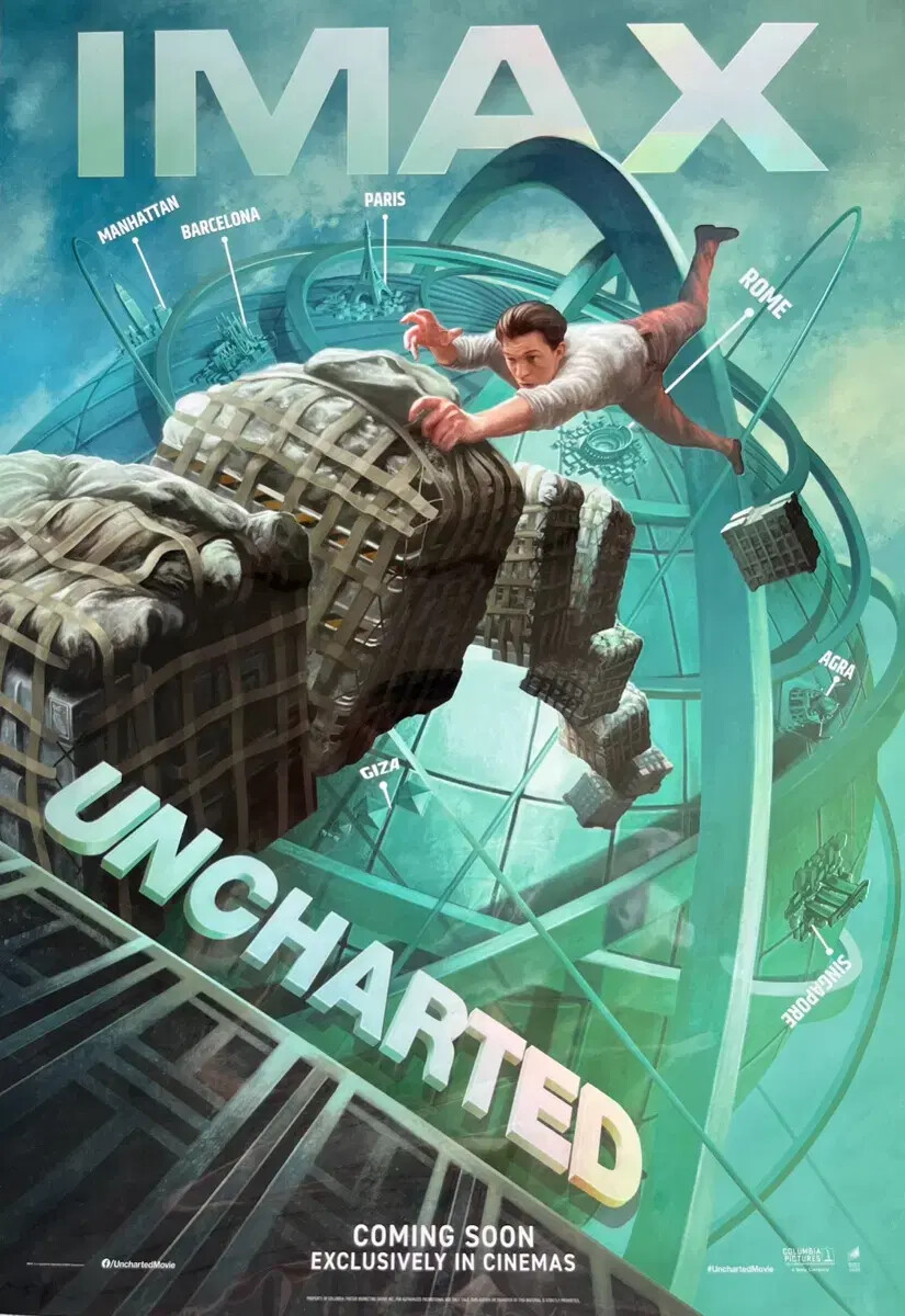 Uncharted Imax poster | eBay