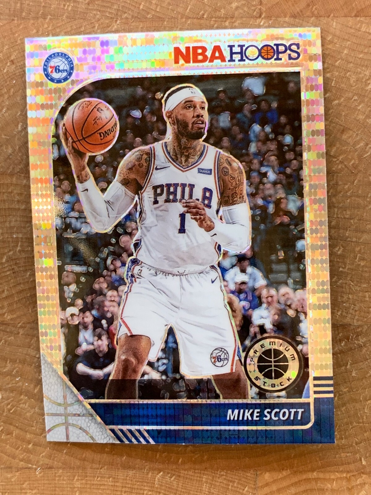 2019-20 HOOPS BASKETBALL PREMIUM STOCK PULSAR PRIZM MIKE SCOTT 76ERS ROOKIE