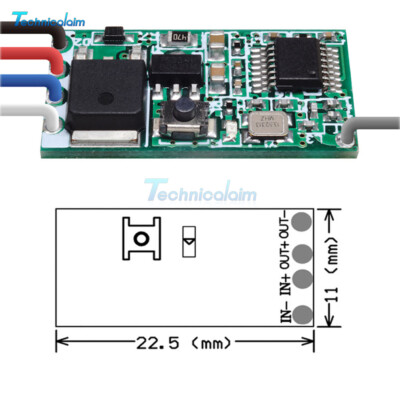 433mhz DC 3.6V-24V 1CH Relay Wireless RF Remote Control Switch Receiver Module