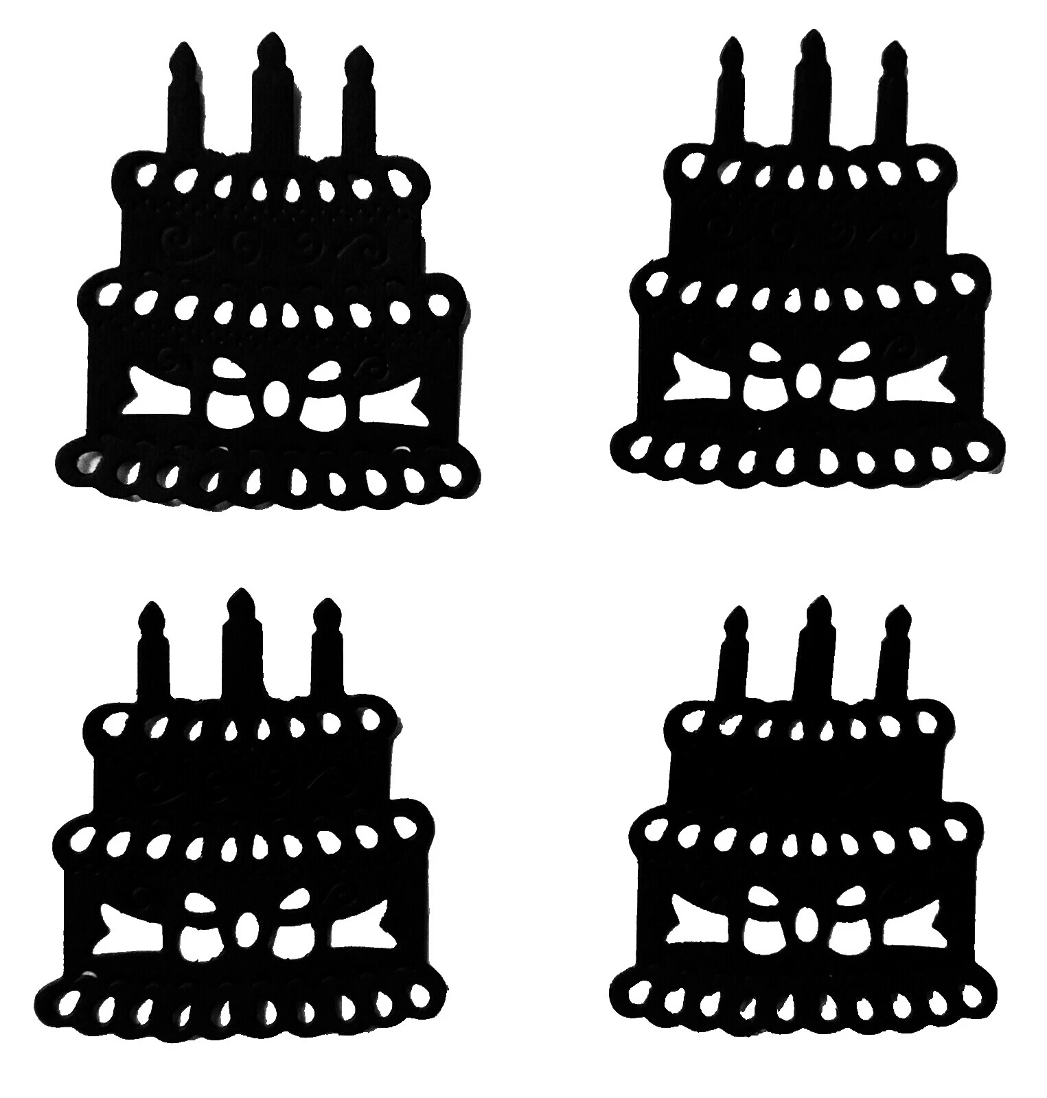 黑色场合、聚会卡片制作和剪贴簿贴纸