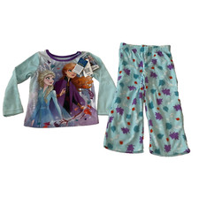 Frozen 2 Pajama Set Girls Size 4 Multicolor Flame Resistant Sleepwear 2 Piece