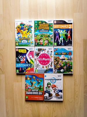 Nintendo Wii Spiele Auswahl Mario Kart Party 8 Bros Pokepark Just Dance 2 & 3 