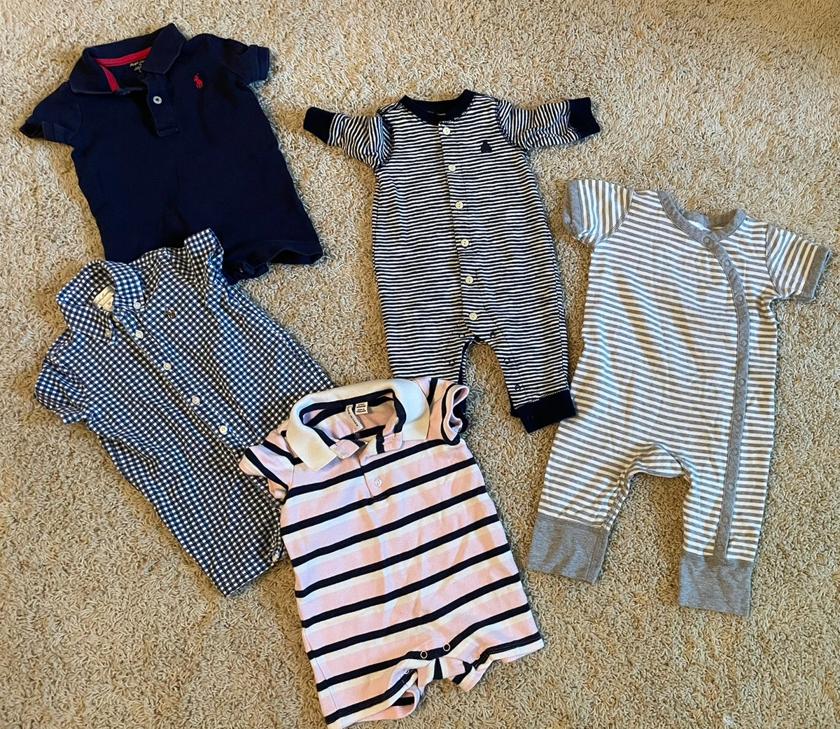 Baby Gap Janie Jack H Andersson Polo Boy Rompers Bodysuits 0 3 3