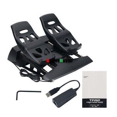 Original TFRP Flight Rudder Pedals Flight Video Game Accessory for Thrustmaster
