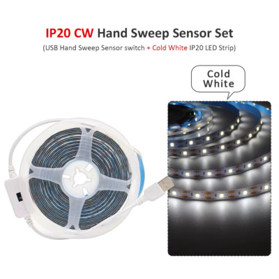 1M 2M 3M LED Streifen Licht USB 5V Bewegungssensor Handfeger Winken Ein Aus Steuerung B