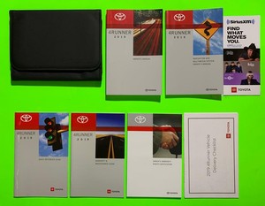 2019 Toyota 4RUNNER Factory Owners Manual Set w/ NAV & Case *OEM* | eBay