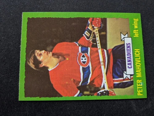 1973-74 Topps Hockey Card # 186 Pete Mahovlich - Montreal Canadiens (EX/NM)