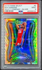 2019-20 Ben Simmons SILVER Prizm Select Company #5 Panini - PSA 9 POP 1 !!
