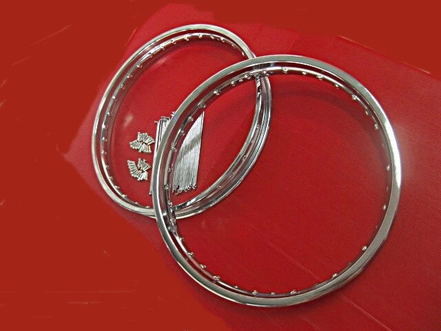 Fit Kawasaki J1 J1T J1L 1965-1967 Wheel rim set+spoke set  [mi3459] Foto 2 de 4