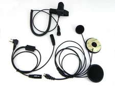 Full Face Motorcycle Helmet Headset for Motorola 2-Way Radio GP88S CP180 DP1400