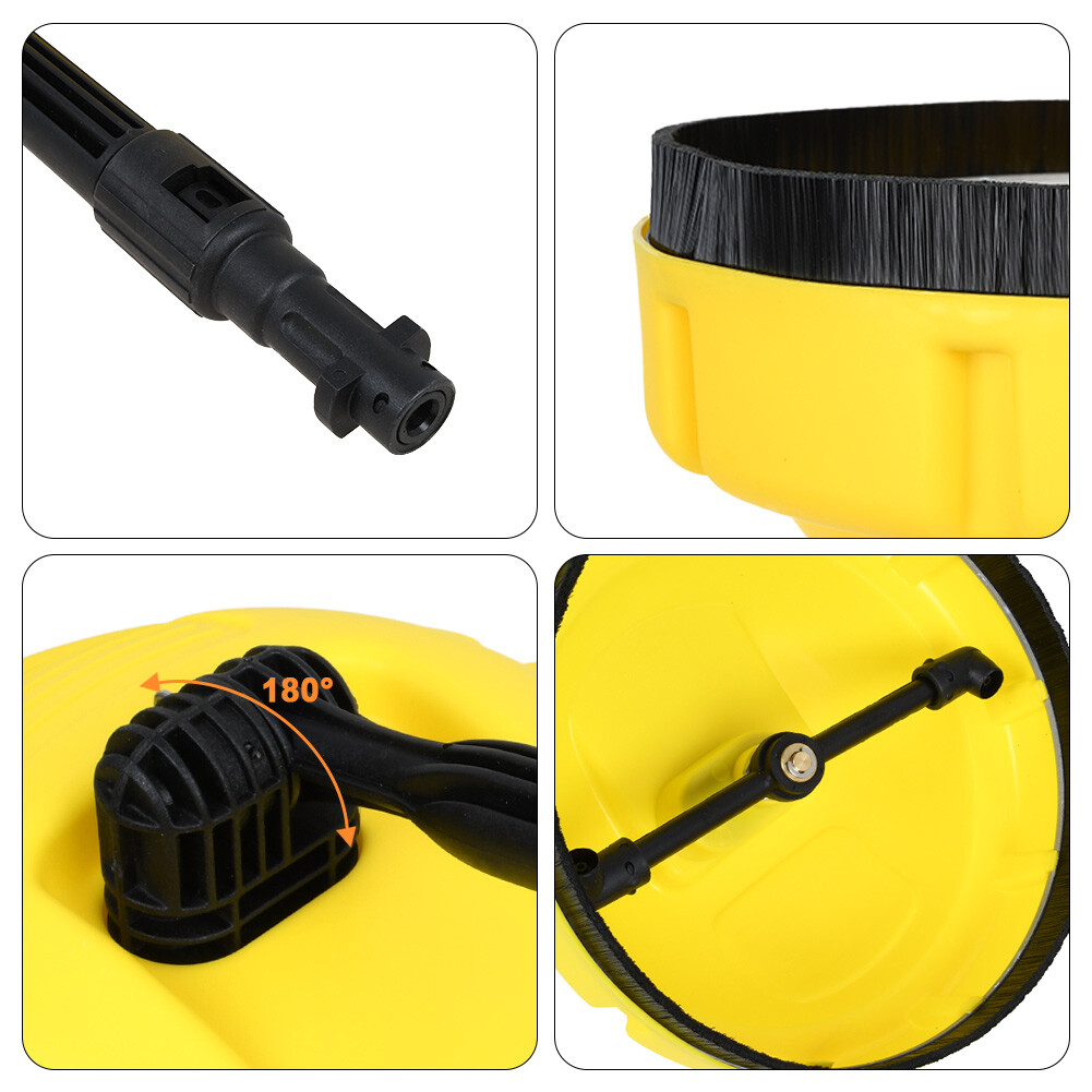 Brosse Rotative Haute Pression Sillar Brosse Rotative Nettoyeur Haute Pression - Compatible Kärcher K2-K7 Nettoyeur Parkside Lavor Brosse Rotative Haute Pression Sillar Brosse Rotative Nettoyeur Haute Pression - Compatible Kärcher K2-K7 Nettoyeur Parkside Lavor