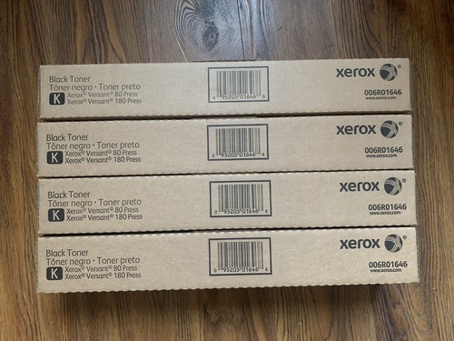 Xerox Versant 80/180 Press SET of 4 Toner Black Brand New - Afbeelding 1 van 3