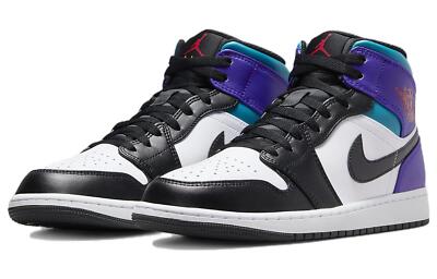 Size 10.5 - Air Jordan 1 Mid Aqua for sale online | eBay