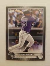 2022 Topps Update Elehuris Montero RC #US110  Black Parallel 26/71 Rockies