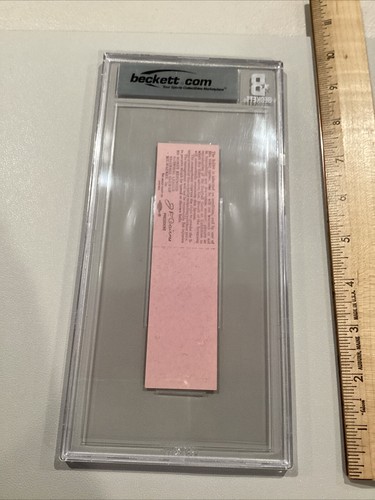 1960 Sept 17 Philadelphia Phillies Milwaukee Braves Full Ticket BGS 9 Hank Aaron - 第 7/9 張圖片