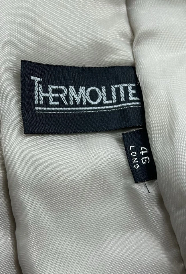 VTG 70s 80s Oleg Cassini Mens Size 46L Weather Ready Trench Coat Zip Out Lining - Image 4 of 4