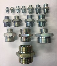  Hydraulic male x male Adaptor Fitting Pump Valve All Sizes BSP m/m