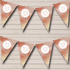 Party Banner Bunting Stunning Diamond Look And Coral Wedding Venue or Reception