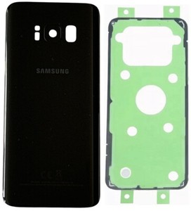 Original Samsung Galaxy S8 SM-G950F Akkudeckel Backcover Schwarz mit Kleber