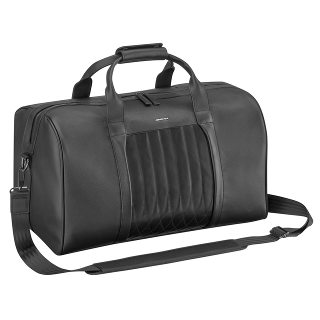 Mercedes Benz AMG Weekender/Travel Bag Black Leather New eBay
