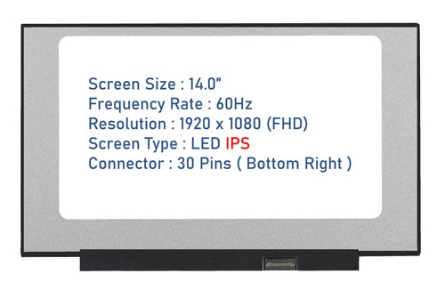 SAMSUNG GALAXY BOOK GO NP345XLA-KB2UK 14" LED LCD SCREEN IPS FHD 30 PINS - Picture 3 of 7